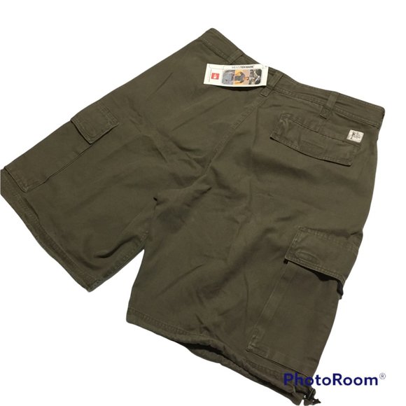 NWT The North Face Heritage Logo Cargo Shorts Men’s Waist Size 38 L Green NEW - Picture 9 of 16